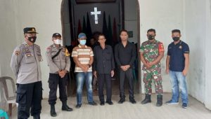 foto-babinsa-kodim0416 Hari Kenaikan Isa Al-Masih, Babinsa Koramil 416-03/Sungai Bengkal Bersama Polsek Tebo ilir Tingkatkan Pengamanan di Gereja