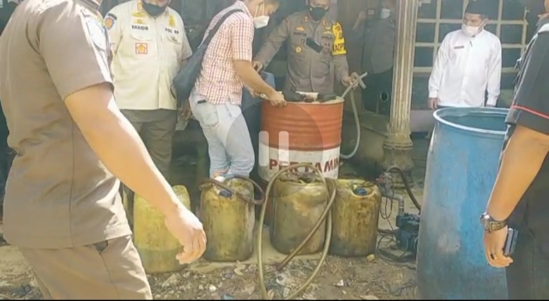 Penimbun BBM Berikut BB Berhasil Diamankan Satgas BBM Kabupaten Bungo