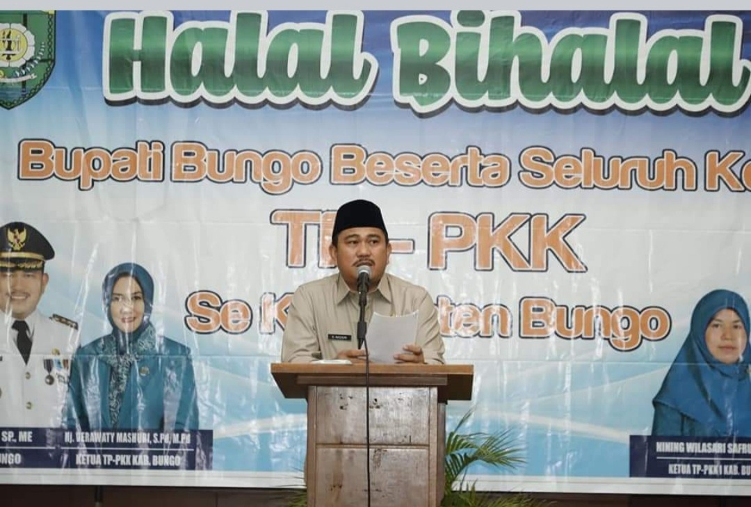 Bupati Bungo Menghadiri Halal Bihalal Bersama Pengurus PKK