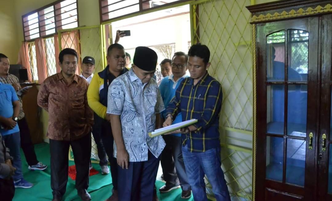Pj Bupati Tebo Aspan Berikan Perhatian Khusus Pembangunan Perpus SMP 30.