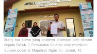 Puluhan Siswa Ditampar Oknum Kepsek, Orang Tua Lapor Polisi