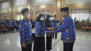 Sekda Tebo Drs.Teguh Arhadi Mengangkat dan Mengambil Sumpah Janji PNS Formasi T.A. 2019