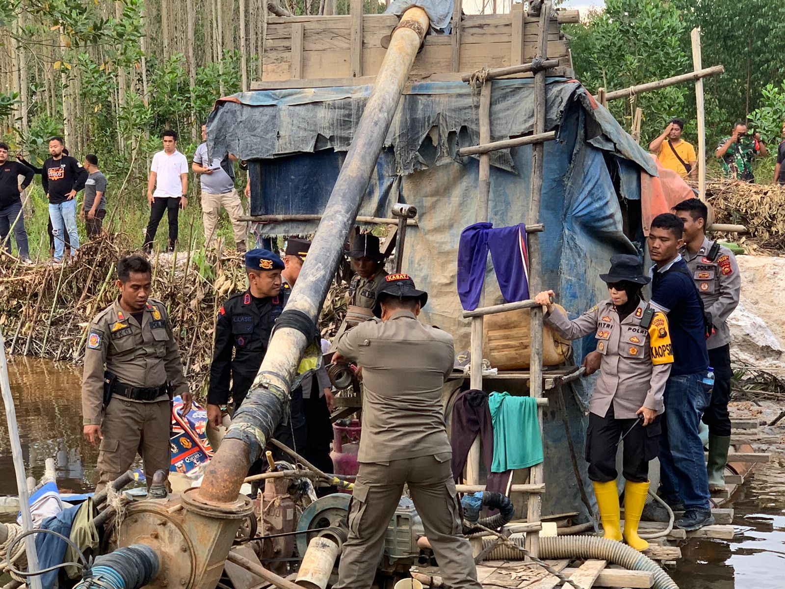 foto tim gabungan polda jambi polres tebo