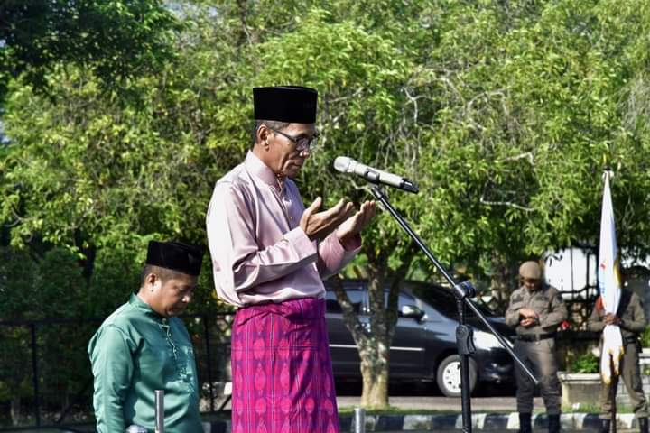 Peringati HUT Provinsi Jambi Ke 66, Pemkab Batanghari Gelar  Upacara Gabungan 