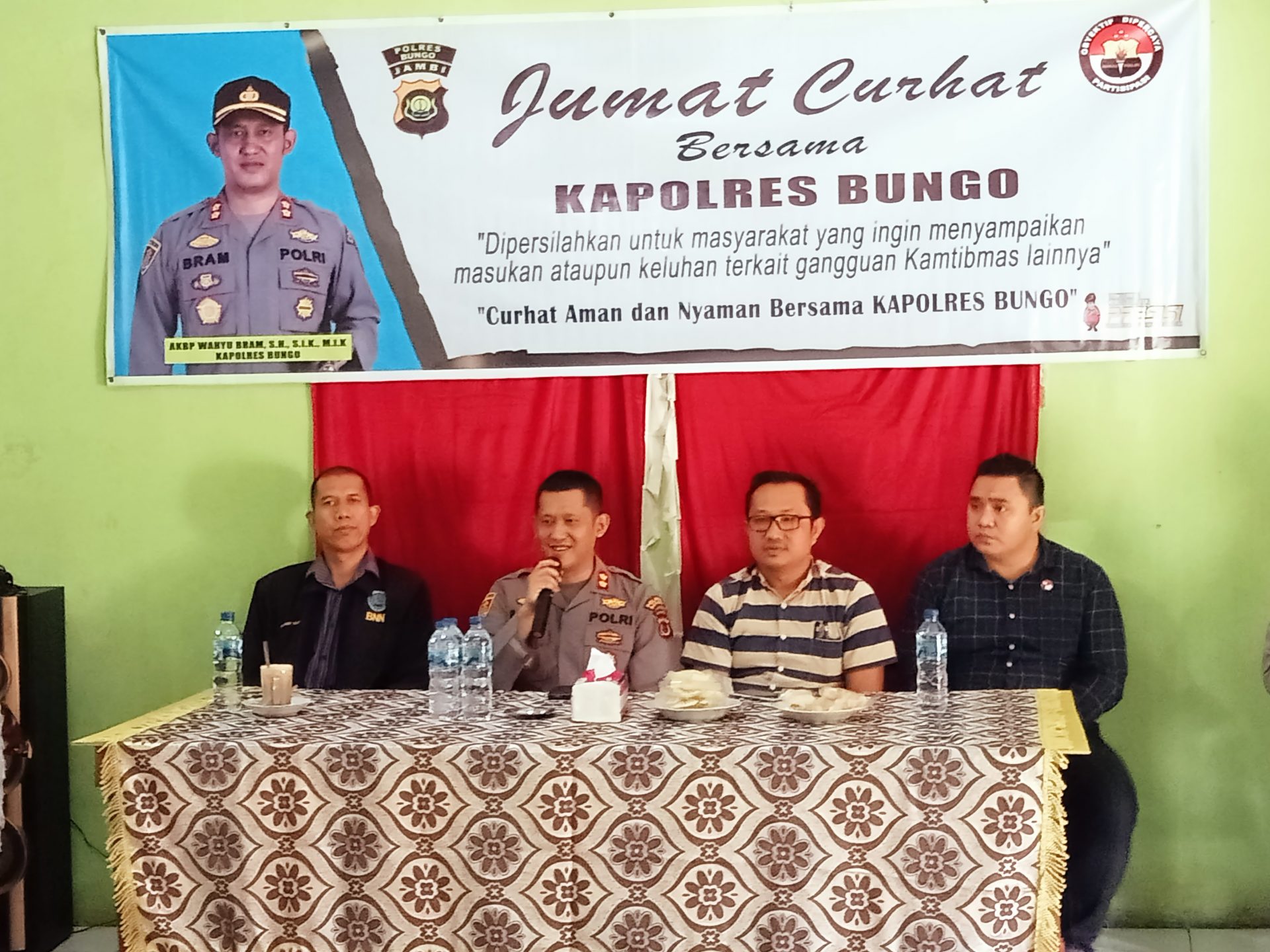 Program Jumat Curhat : Kapolres Bungo Soroti Penyalahgunaan Narkotika Bagi Pemuda Dan Pelajar