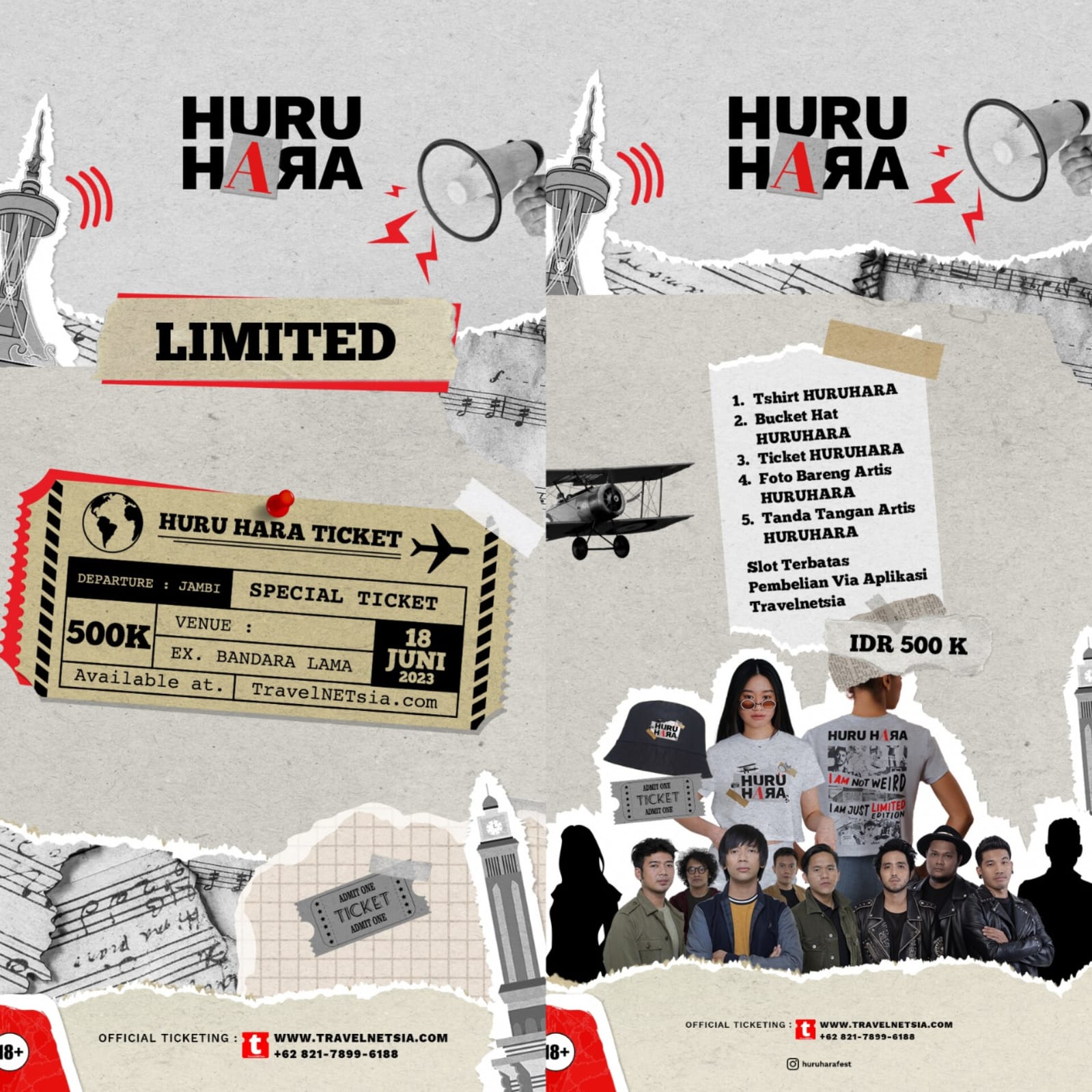 Tersedia 40 Pcs Paket Khusus Dikonser D'Masiv dan Last Child