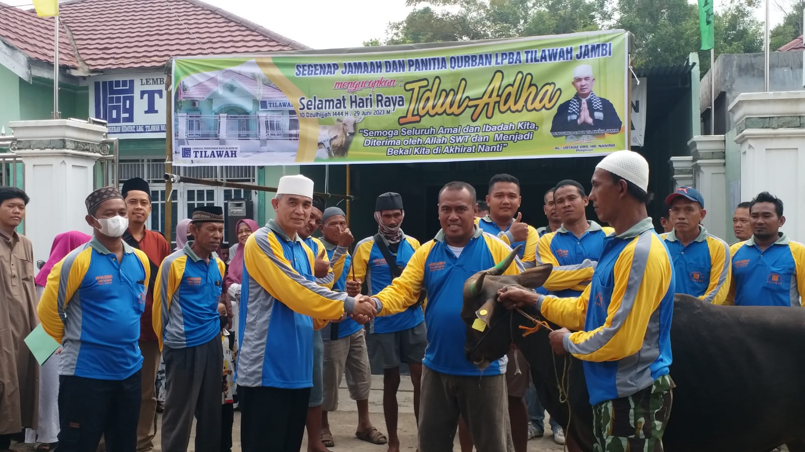 foto-lpba-tilawah-jambi-qurban LPBA Tilawah Jambi di Hari Raya Idul Adha 1444 H / 2023 M, Qurban 3 Ekor Sapi dan 3 Ekor Kambing