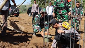 Kapolres Bungo AKBP Wahyu Bram Menghadiri Pembukaan TMMD Ke-117 Tahun 2023