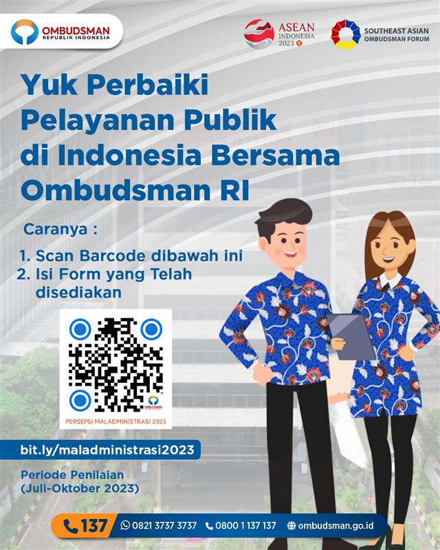 Ombudsman Jambi: Penilaian Pelayanan Publik 2023, Kita Berharap Masyarakat Ikut Andil