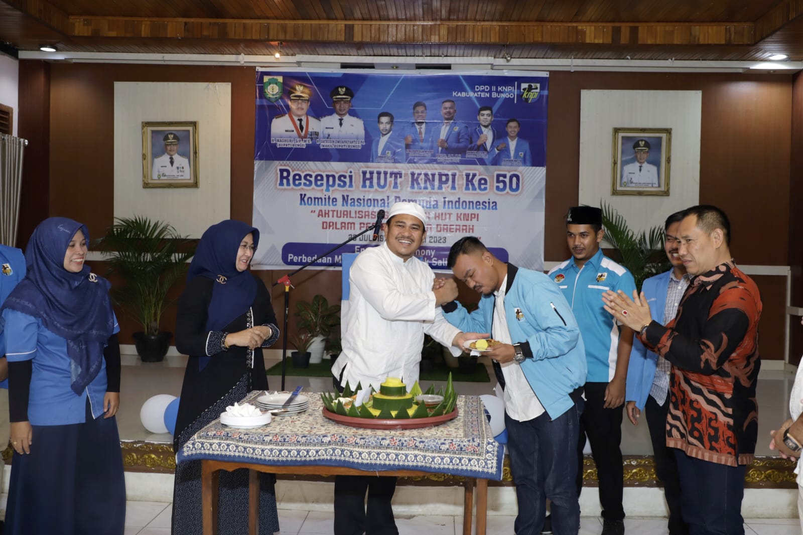 Bupati Bungo H.Mashuri Menghadiri Hari Jadi KNPI Ke-50 Yang Digelar DPD KNPI Kabupaten Bungo 