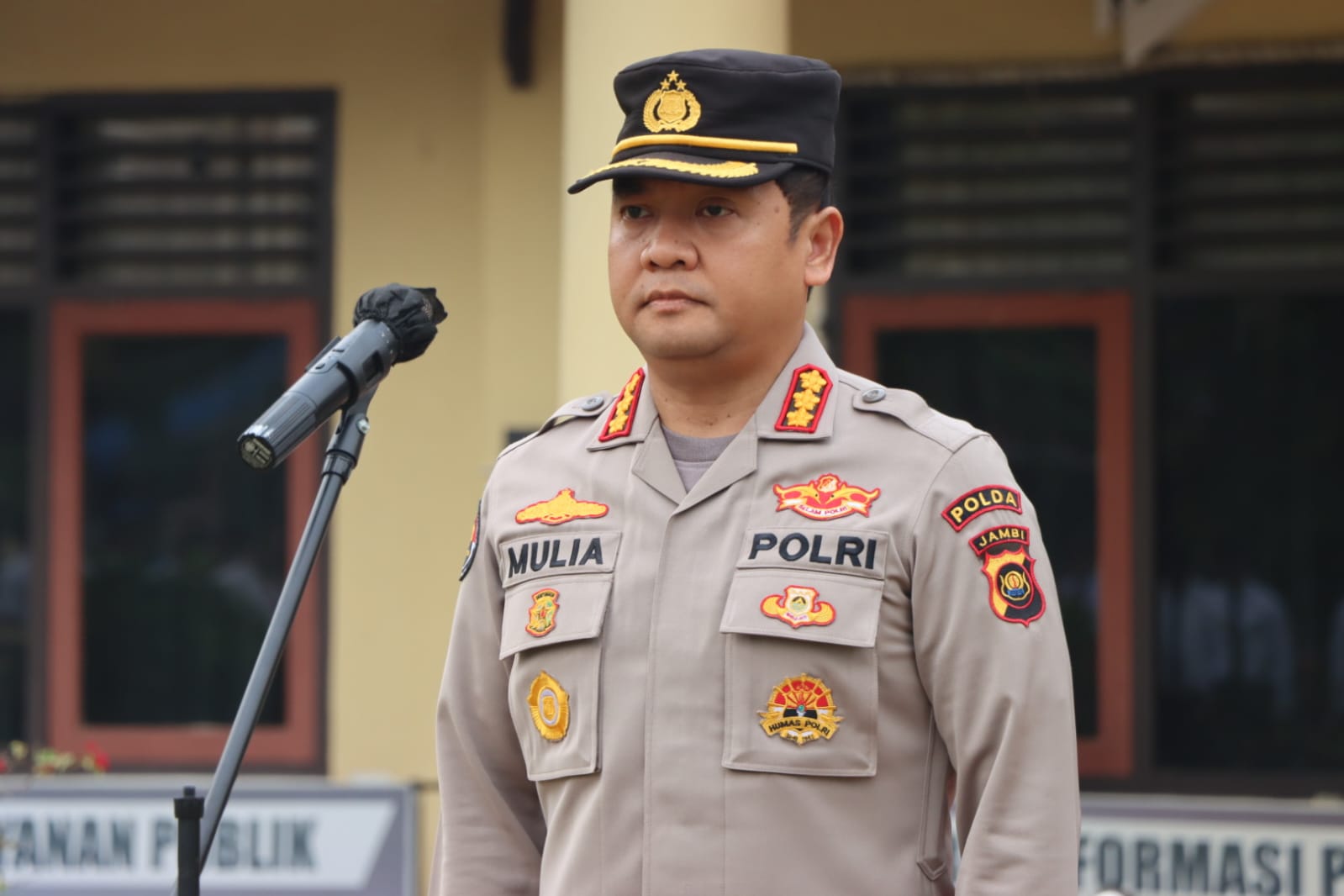 Hadapi Pemilu 2024,Kapolda Jambi Diwakili Kabid Humas Pimpin Apel Gelar Pasukan OMB di Polres Bungo