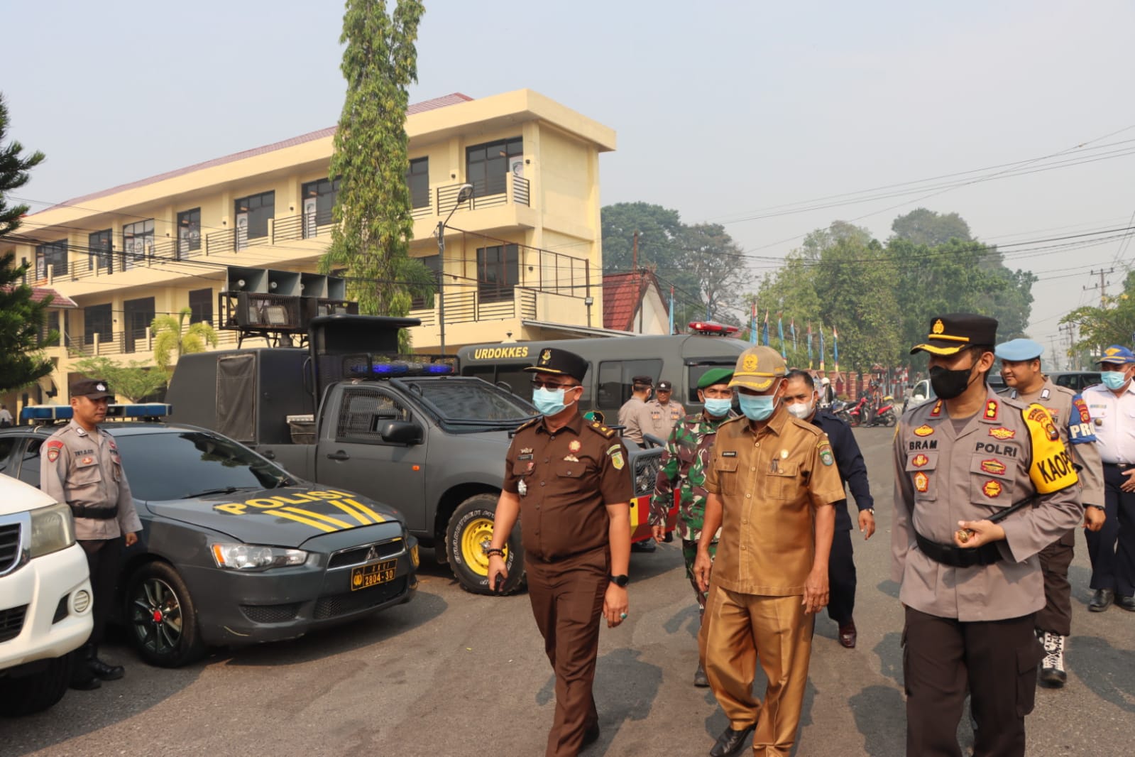 Apel Gelar Pasukan Operasi Mantap Brata 2023-2024 Pengamanan Pemilu Dipimpin Langsung Kapolres Bungo