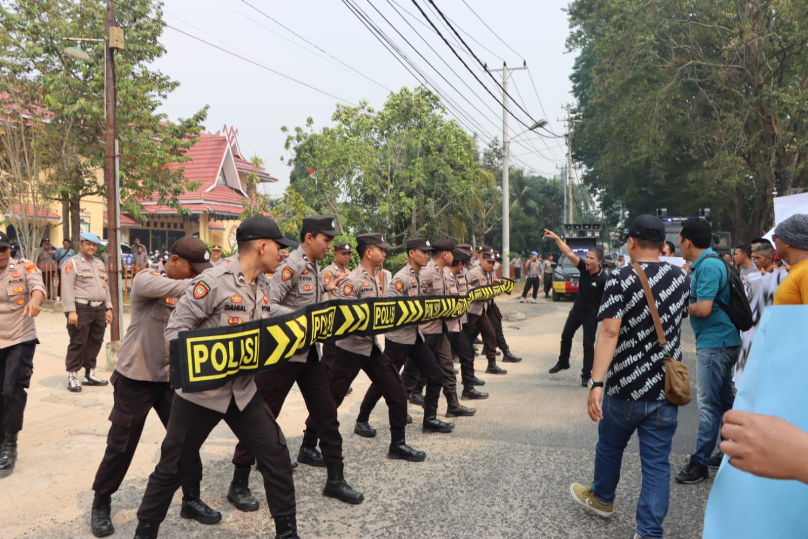 Polres Bungo Gelar Simulasi Sispam Kota Dalam Rangka Hadapi Pemilu 2024