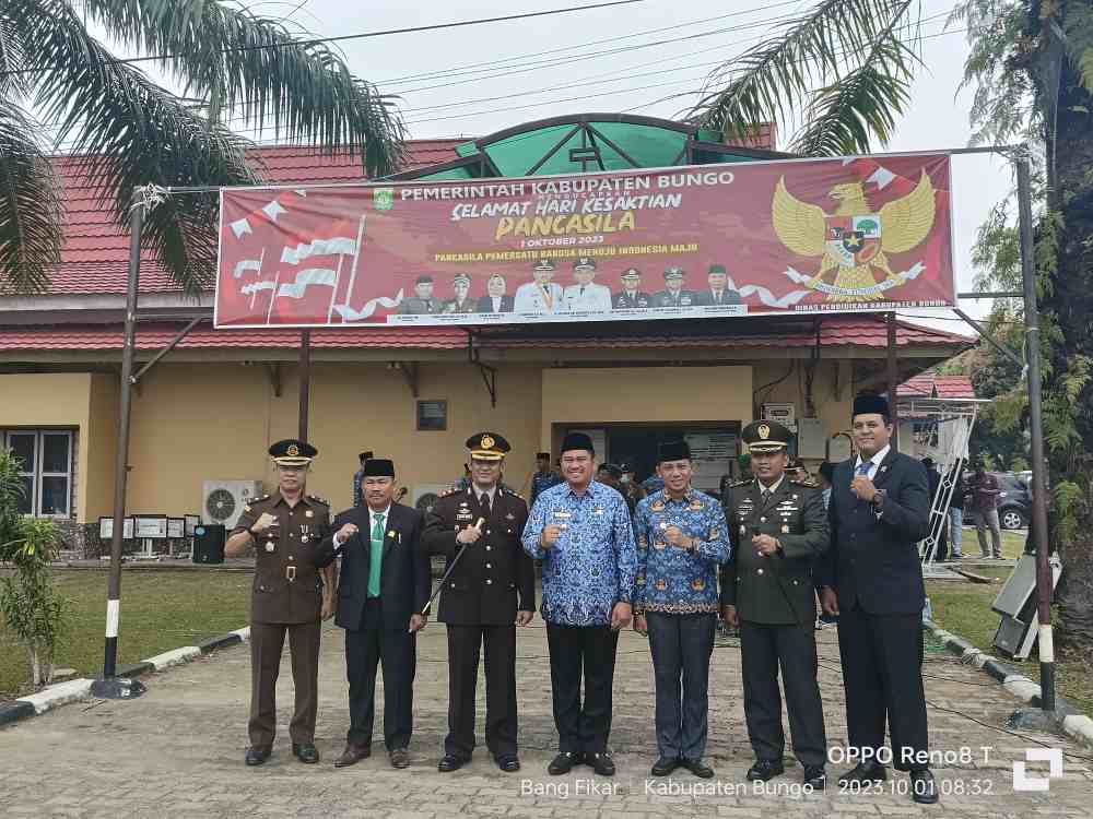 Bupati Bungo H.Mashuri Menghadiri Peringatan Hari Kesaktian Pancasila Tahun 2023