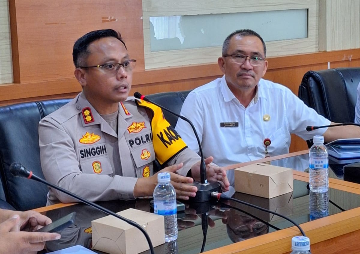 Kapolres Bungo AKBP Singgih Hermawan Menghadiri Rakor Satgas Tanggap Darurat Bencana Hidrometeorologi