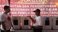 foto bupati tanjab barat simulasi pemungutan suara
