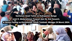 Di Kampung Isteri, Bang Rahman Santuni 200 Anak Yatim Piatu