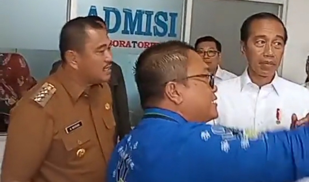 Bupati Bungo H.Mashuri Dampingi Presiden Joko Widodo Berkunjung Ke RSUD.H.Hanafie