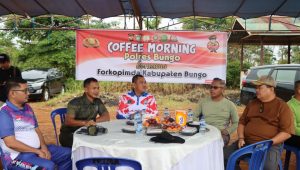 Polres Bungo Gelar Coffe Morning Bersama Forkopimda Kabupaten Bungo