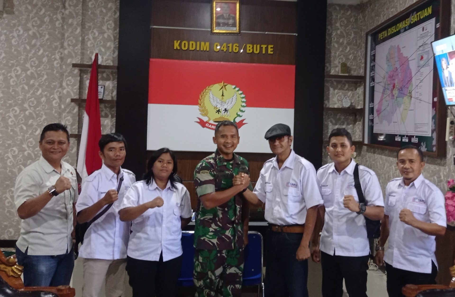 Pengurus SMSI Bungo Disambut Hangat oleh Dandim 0416/BUTE Letkol Inf Arief Widyanto