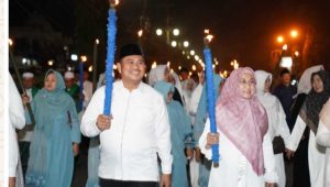 IMG_20240708_195345 Sambut 1 Muharam1446 Hijriyah, Bupati Bungo H. Mashuri Bersama Masyarakat Mengikuti Pawai Obor