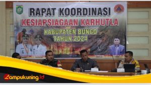 Kapolres Bungo AKBP Natalena Eko Cahyono Rakor Karhutla Tahun 2024