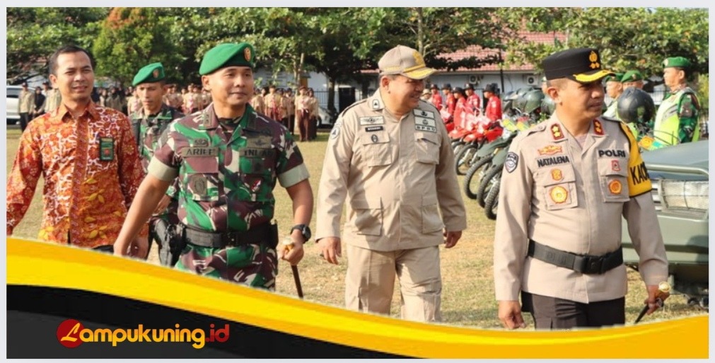 AKBP Natalena Eko Cahyono Menghadiri Gelar Apel Siaga dan Gelar Peralatan dalam rangka Kesiapan Menghadapi Karhutla