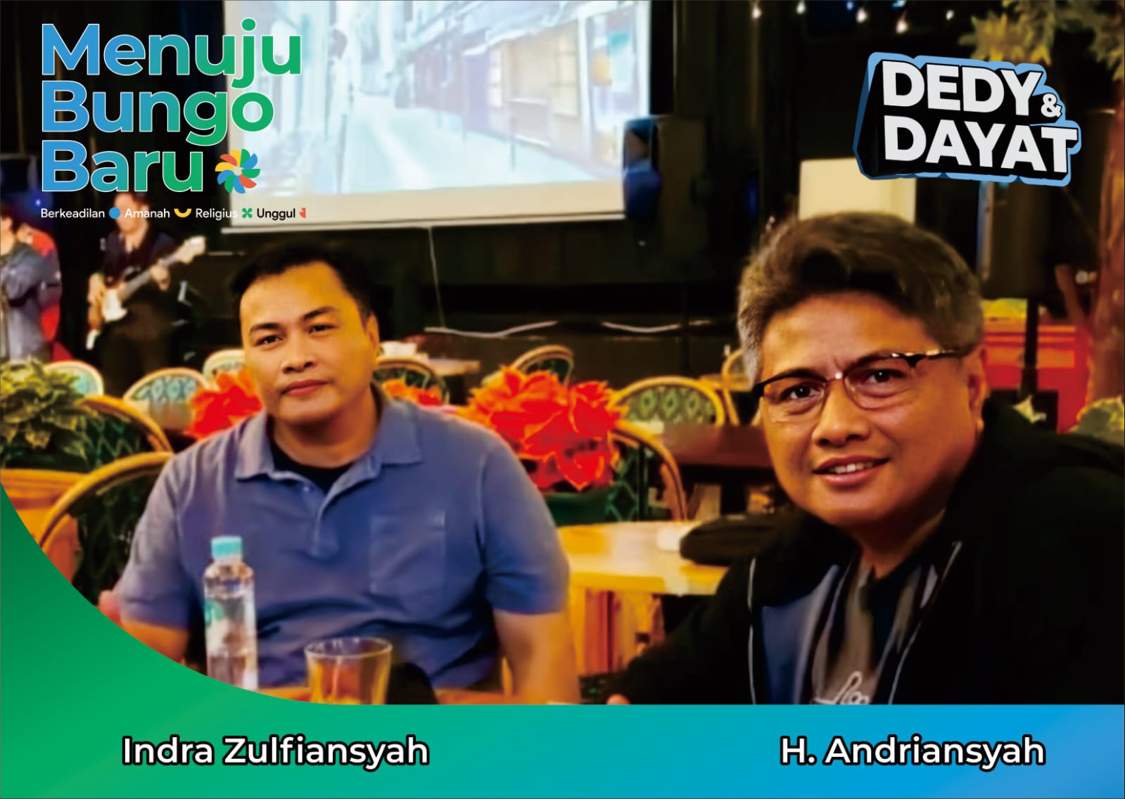Dua Putra Mantan Bupati Bungo H Zulfikar Achmad Berikan Dukunganya ke Pasangan Dedy Putra