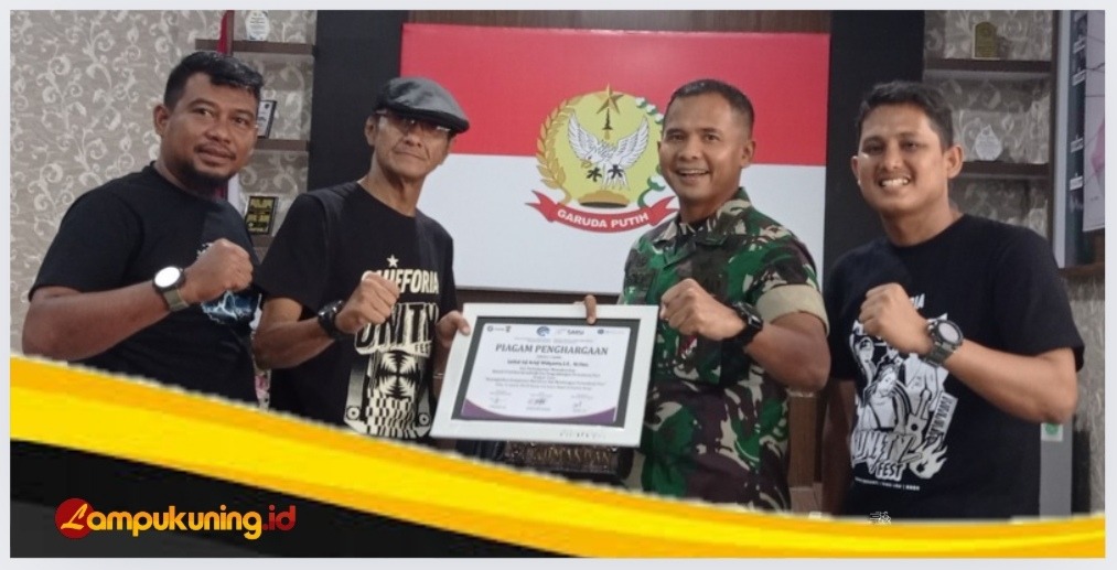 SMSI Bungo Berikan Apresiasi ke Dandim 0416/BUTE Letkol Inf Arief Widyanto