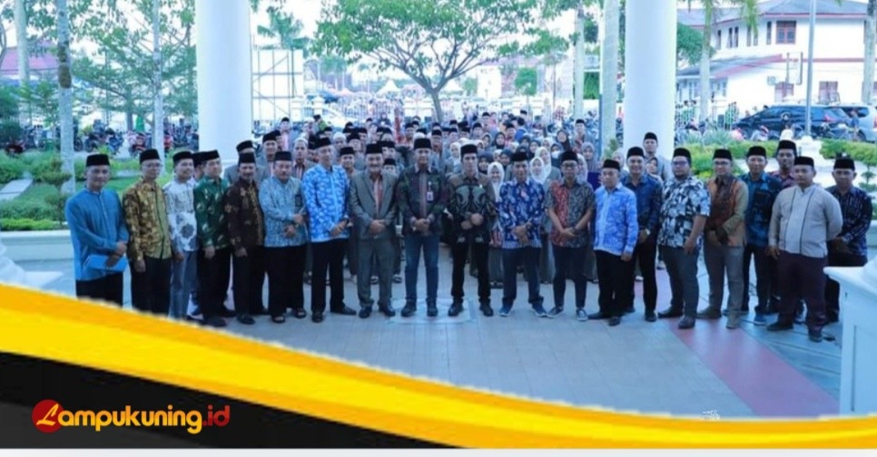 Sekda Tanjab Barat Sambut Kafilah MTQ Kabupaten Tanjab Barat