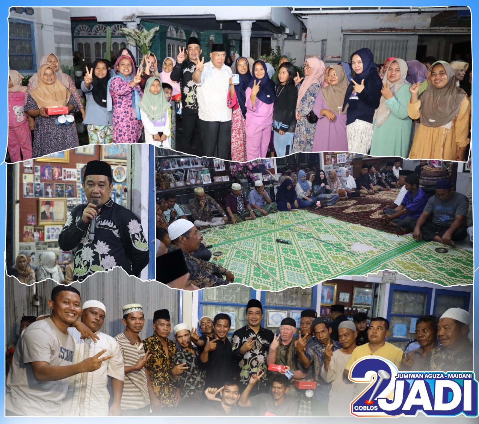 Masyarakat Koto Jayo, Pelepat Ilir Kompak Menangkan Jumiwan Aguza Maidani