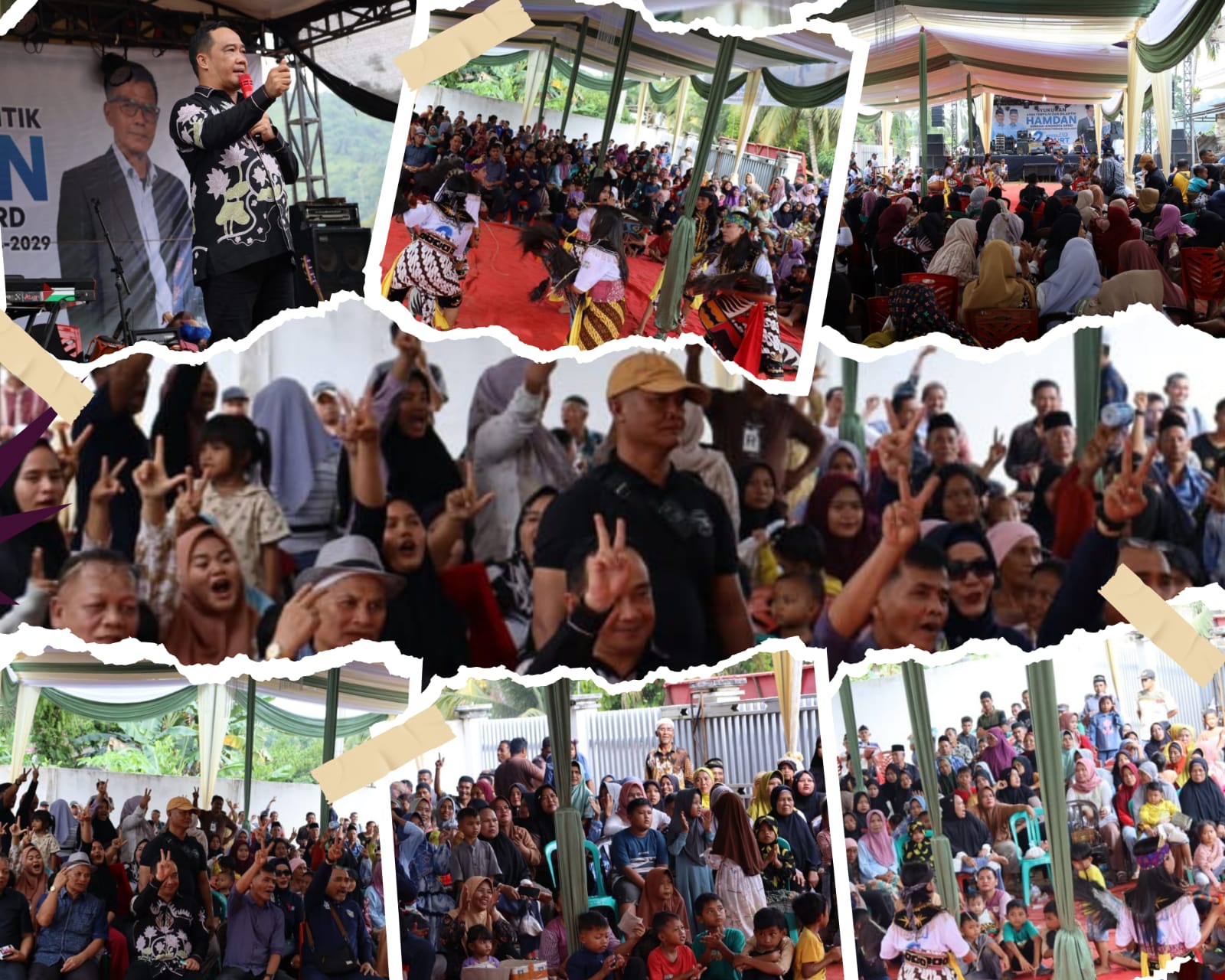 Silaturahmi ke Dusun Baru Pelepat, Masyarakat Kompak Dukung Pasangan Jumiwan Aguza - Maidani