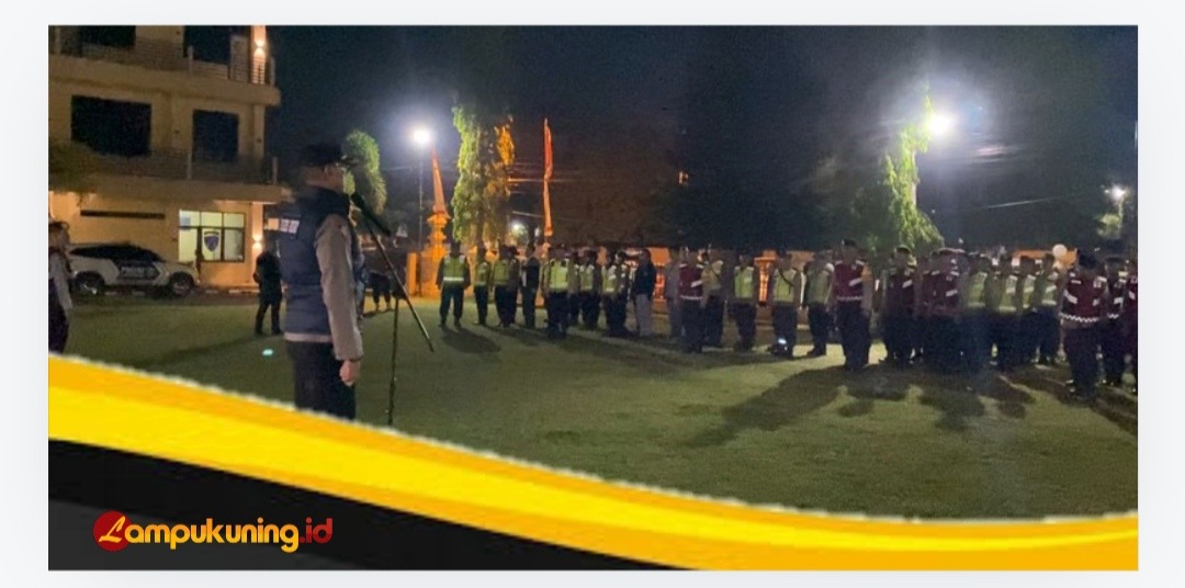 Jelang Pelantikan Presiden dan Wakil Presiden RI Terpilih, Polres Bungo Gelar Patroli Skala Besar