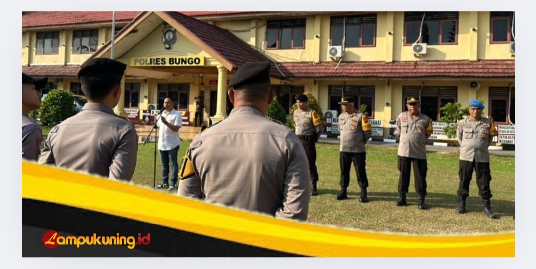 Hari Ini Personil OMP Polres Bungo Ditempatkan di 3 Titik Lokasi Kampanye 