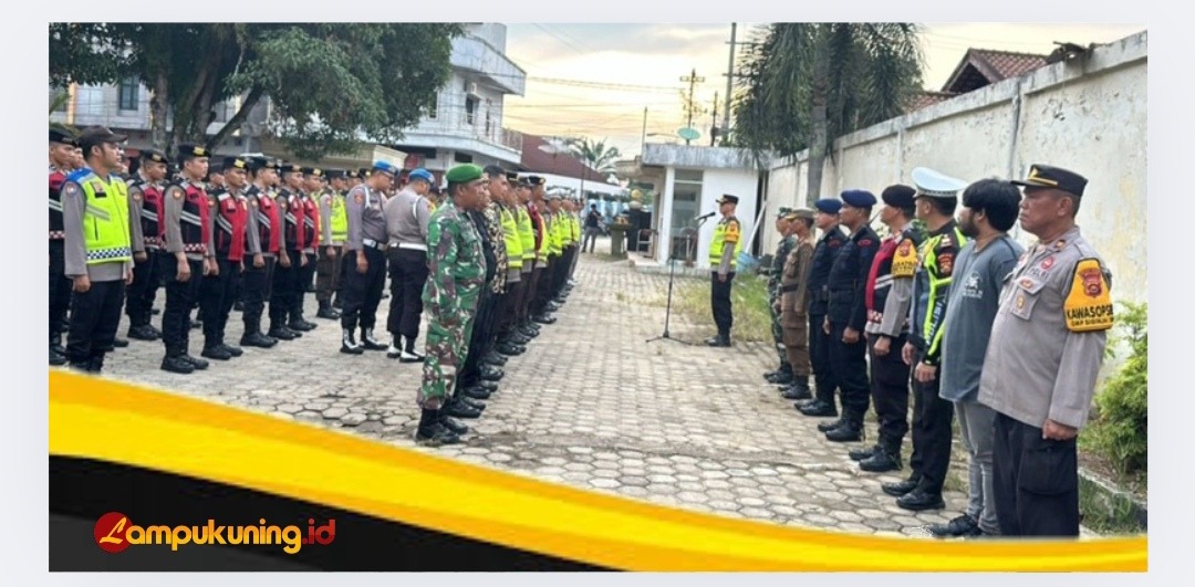 Polres Bungo Kerahkan 270 Personil Amankan Debat Publik Paslon Bupati dan Wakil Bupati 
