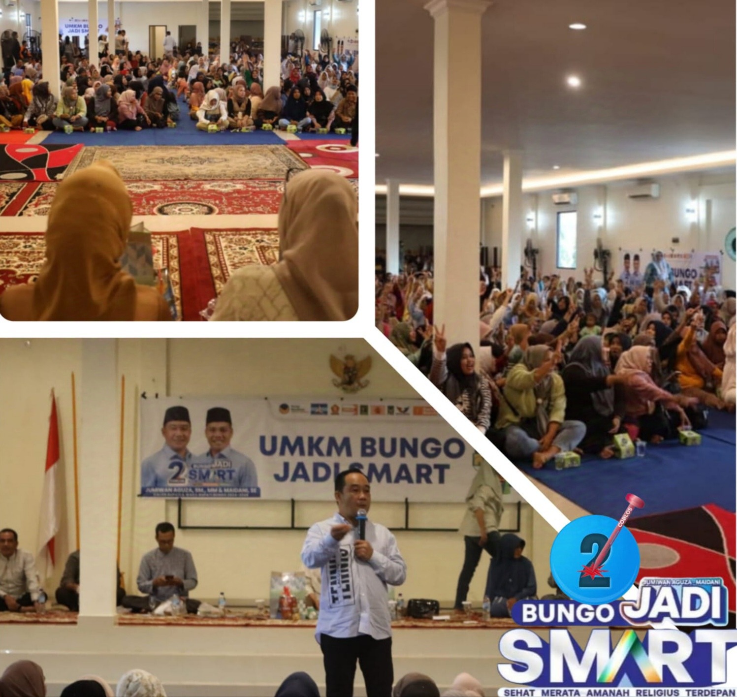 Ratusan Penggerak Ekonomi Rakyat Berjuang Bersama UMKM Bungo JADI SMART