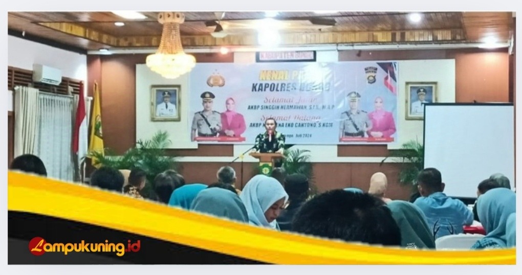 Bupati H.Mashuri Menghadiri Acara Kenal Pamit Kapolres Bungo