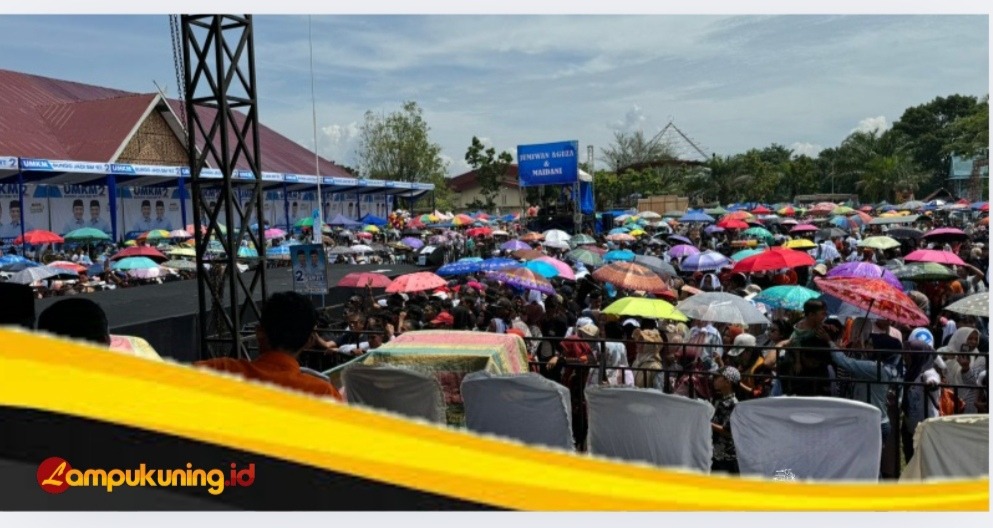 Kandidat Belum Datang, Massa Sudah Padati Lokasi Kampanye Jumiwan - Maidani