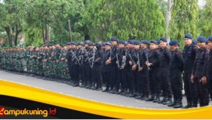 Kapolres Bungo AKBP Natalena Eko Cahyono Pimpin Pengamanan Rapat Pleno Terbuka KPUD Bungo 2024