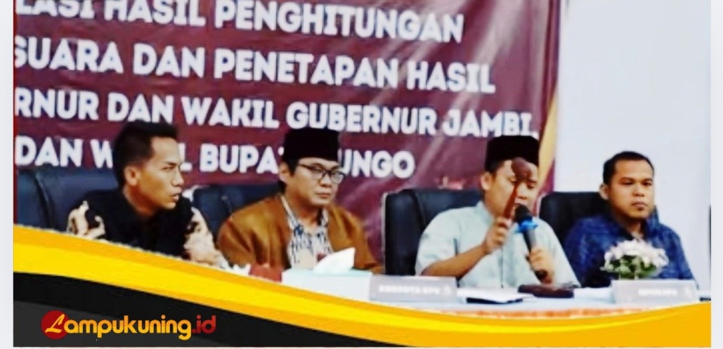 KPU Bungo Tetapkan Pasangan Jumiwan Aguza - Maidani Raih Suara Terbanyak