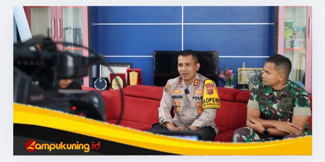 Kapolres Bungo dan Dandim 0416/BUTE Dialog Bersama di Stasiun Televisi Lokal, Terkait PETI di Kabupaten Bungo