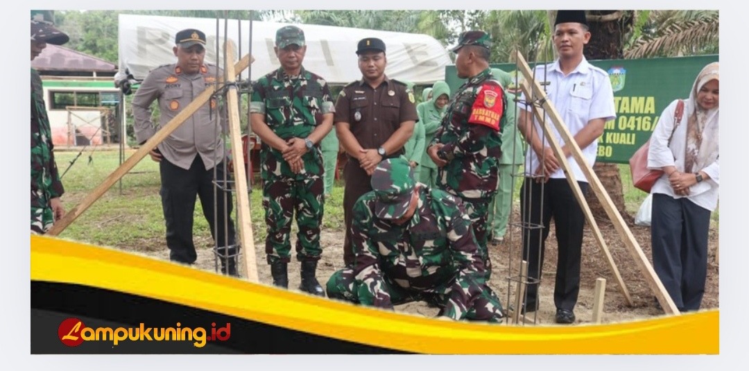 Sekda Kabupaten Tebo, Drs. Teguh Arhadi Kunjungi Setiap Titik Lokasi Bangunan TMMD Ke-123 Kodim 0416/Bute