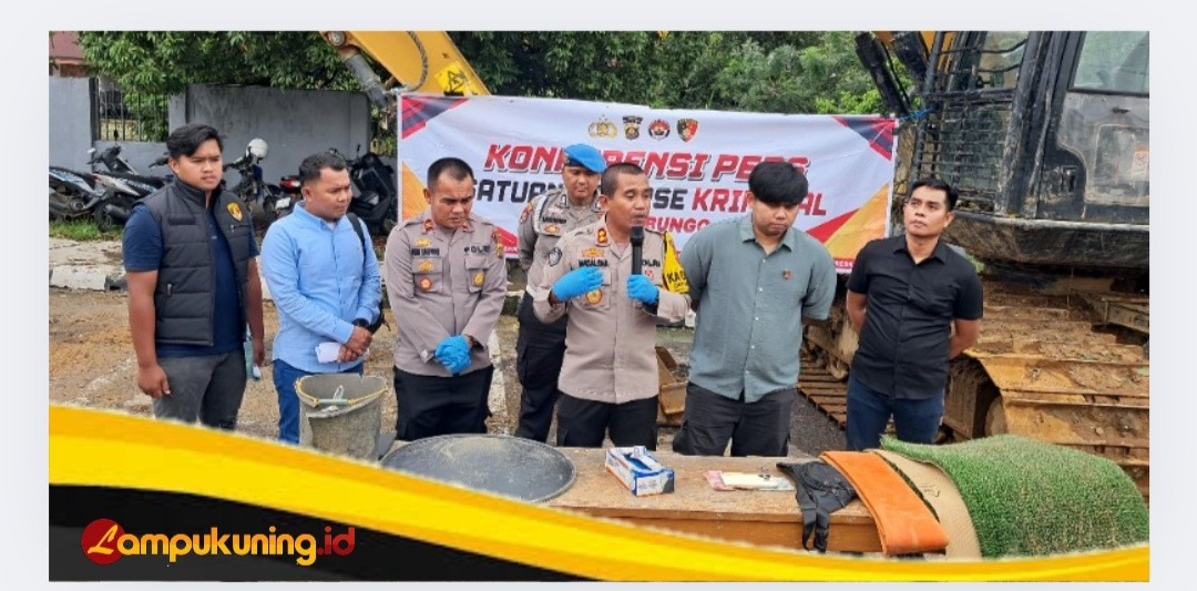 Polres Bungo Kembali Mengamankan Satu Unit Excavator Diduga Melakukan Aktifitas PETI di Sungai Telang