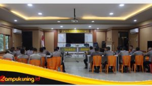 Jelang PSU, Kapolres Bungo AKBP Natalena Eko Cahyono Menggelar Bimtek Ke Personel Pam TPS dan Padal