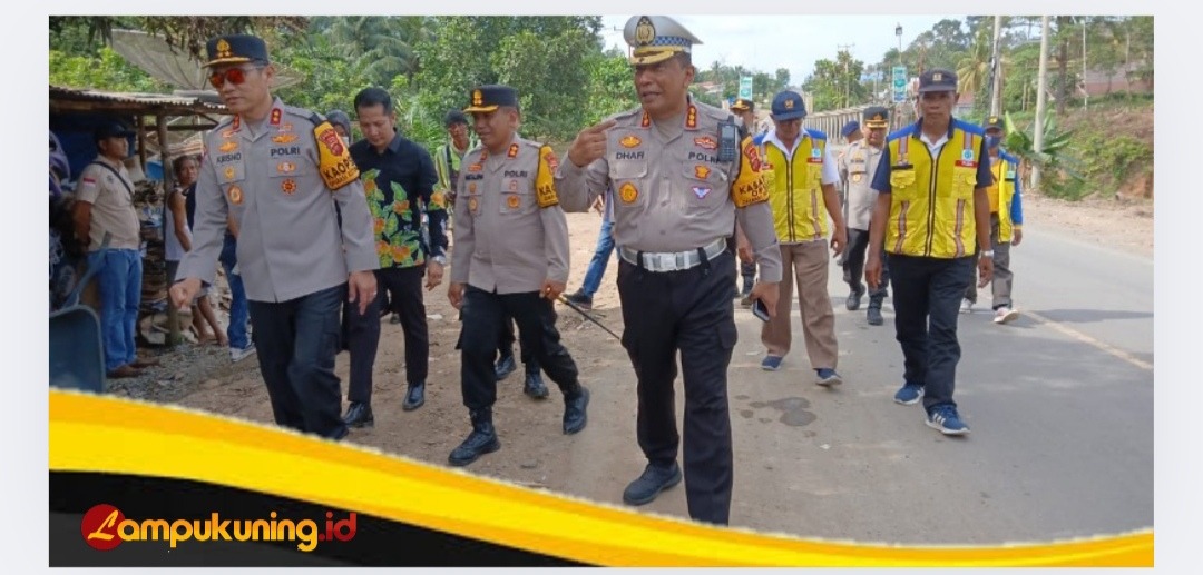 Kapolres Bungo Dampingi Kapolda Jambi Kunjungi Pospam Idul Fitri di Jalinsum Km 58 Jujuhan