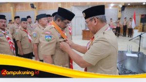 Bupati Tanjab Barat Resmi Dilantik sebagai Ketua Kamabicab Gerakan Pramuka Masa Bakti 2024-2029