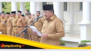 Pemerintah Daerah Tanjab Barat, Gelar Apel Gabungan Sekaligus Halal Bihalal Seluruh Pegawai