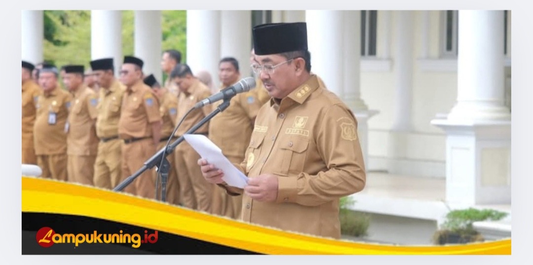 Pemerintah Daerah Tanjab Barat, Gelar Apel Gabungan Sekaligus Halal Bihalal Seluruh Pegawai