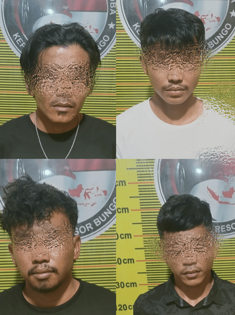 Empat Terduga Pelaku Tindak Pidana Narkotika Jenis Extasi Diamankan Polres Bungo