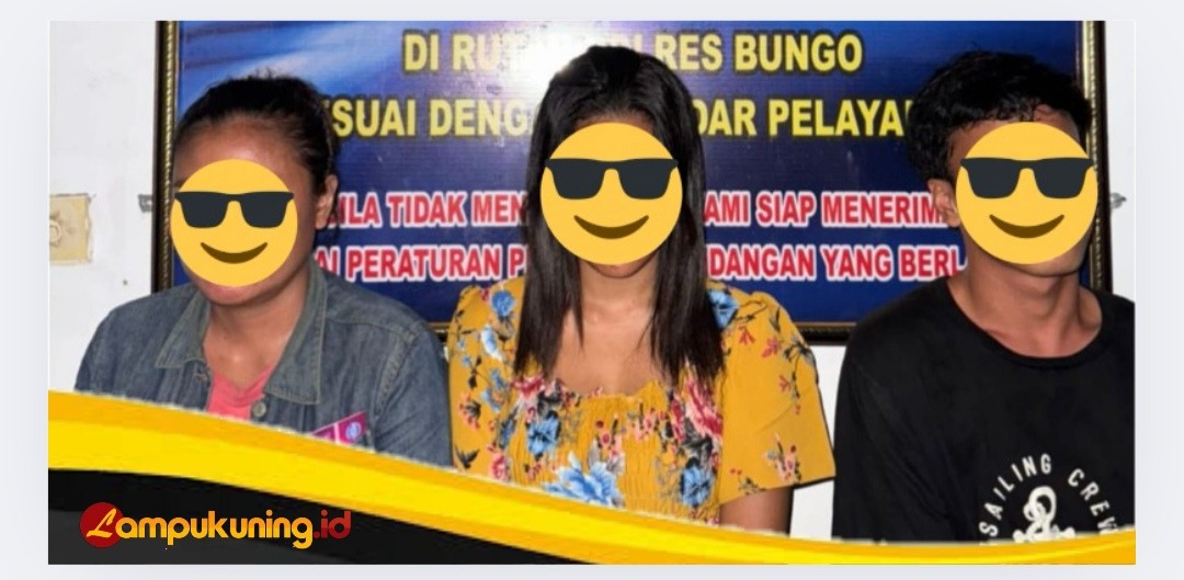 Polres Bungo Mengamankan Satu Pria dan Dua Perempuan Yang Hendak Gunakan Sabu